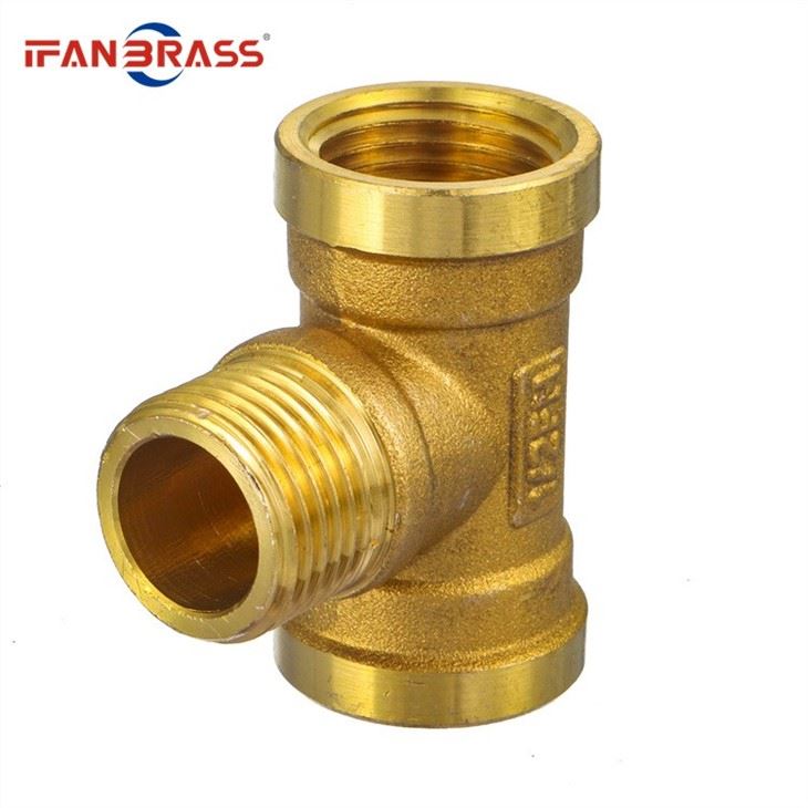brass t connector